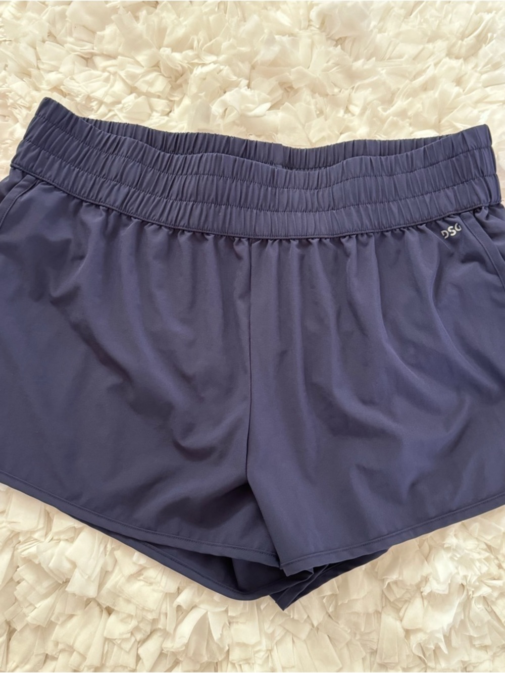 DSG Women's Navy Blue Elastic-Waist Athletic Shorts